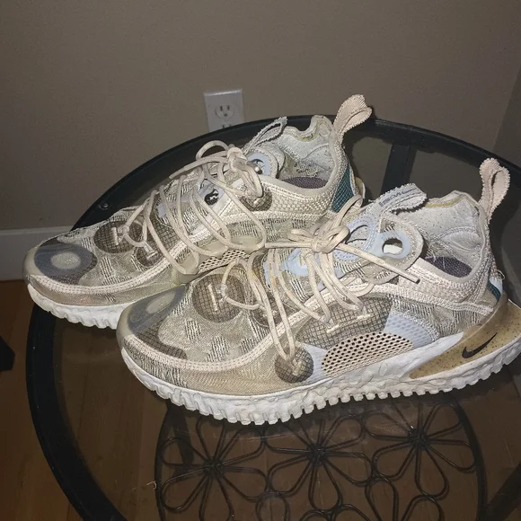 NIKE Flow ISPA 2020 Pure Platinum Sneakers sz 7.5 Men - Picture 2 of 4